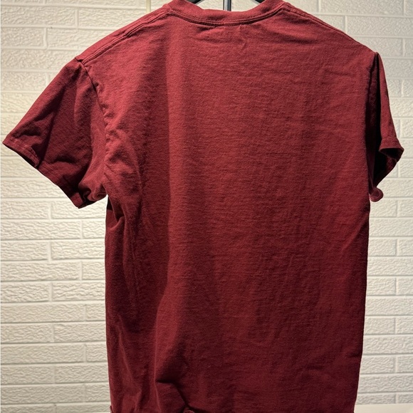 Gildan Red Short Sleeve Tee with Bold Graphic - Picture 2 of 3